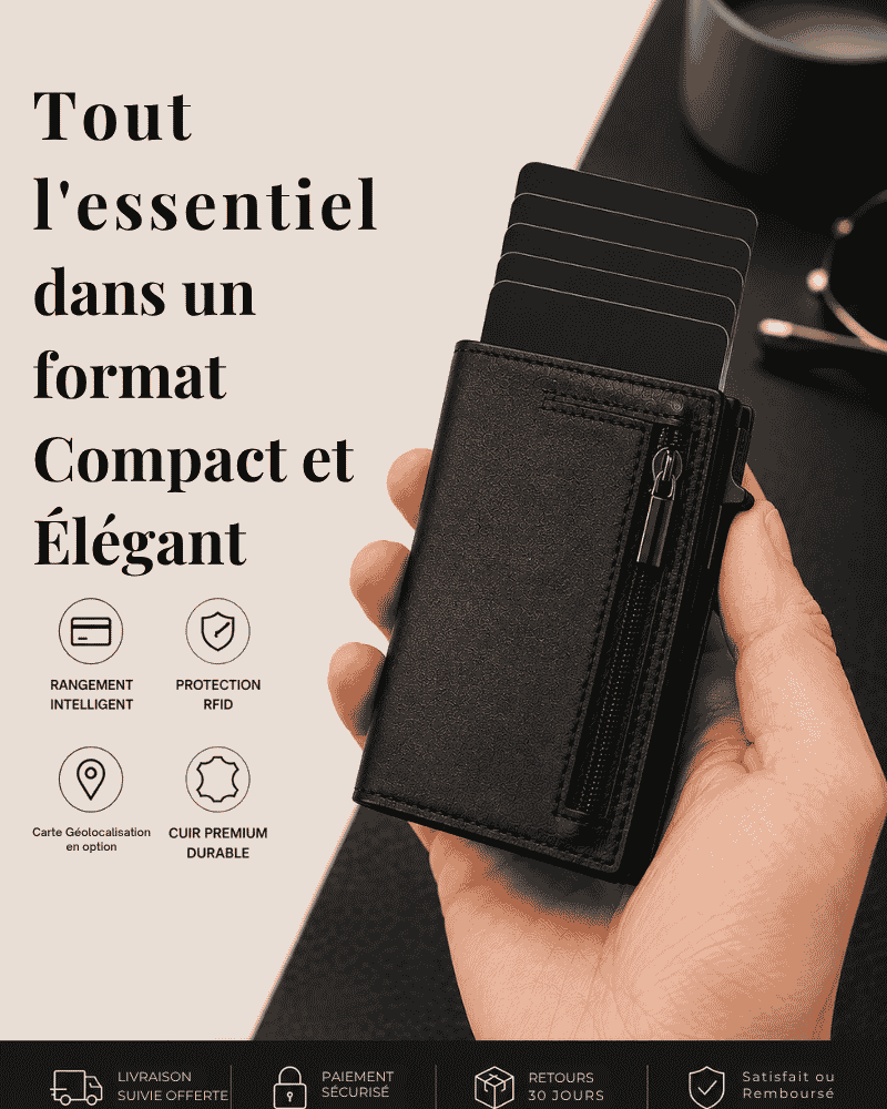 Portefeuille Ultra-Slim Vélin Paris